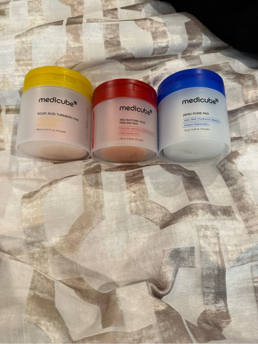 Medicube | Exfoliating Skincare 3 pack variety 70 pads in each